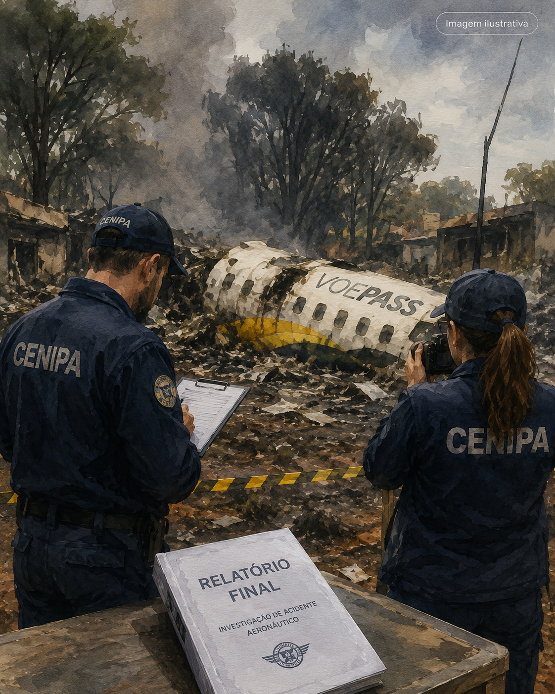 Relatório final sobre queda do voo da VoePass será divulgado nesta quinta-feira em Brasília
