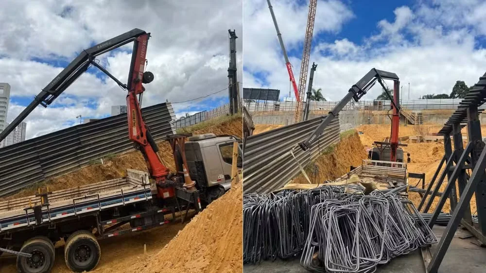 Trabalhador morre após carga de vergalhões cair durante obra na Grande BH