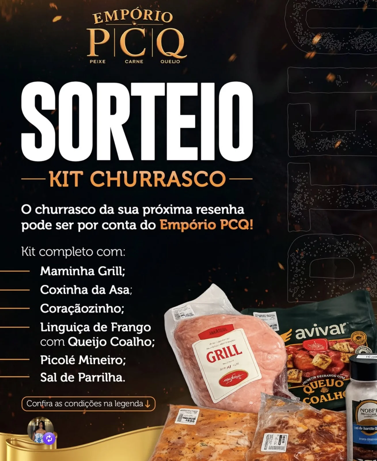 Empório PCQ sorteia kit completo para churrasco; saiba como participar