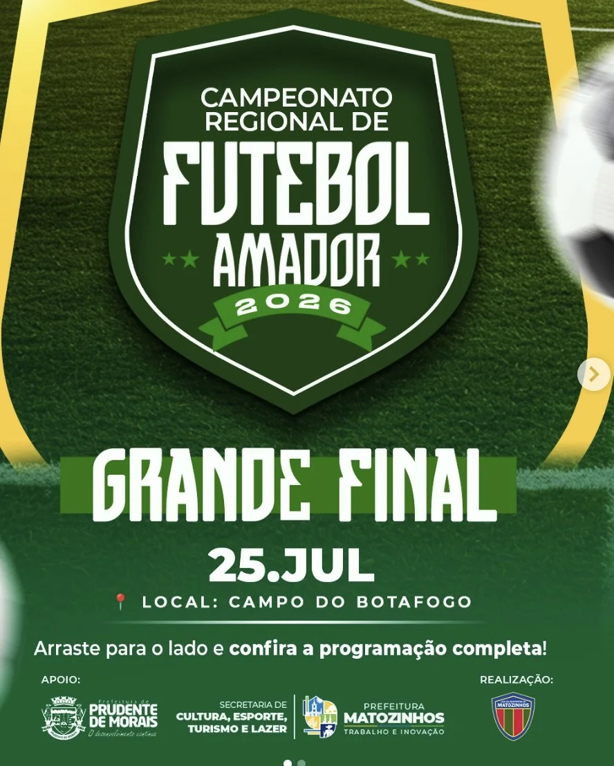 Matozinhos recebe final do Campeonato Regional de Futebol Amador neste sábado