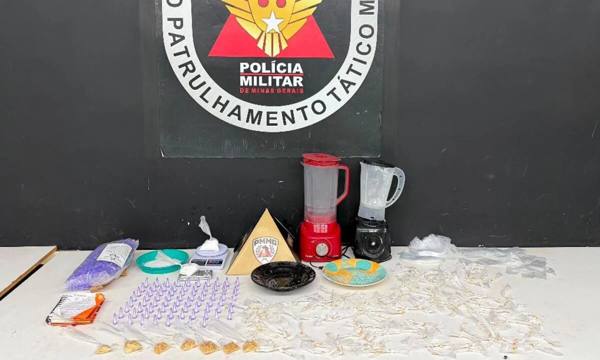 505 porções de drogas são apreendidas e mulher é presa por tráfico em BH