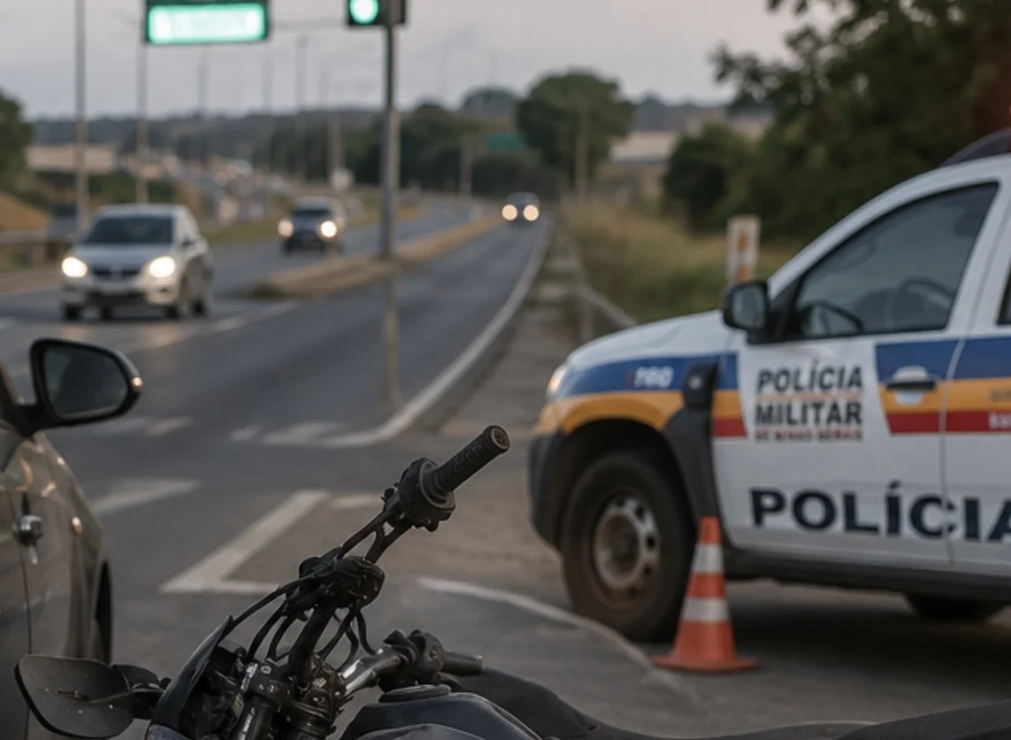 Motociclista fica ferido após batida na MG-010
