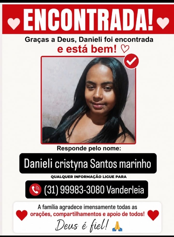 Moradora de Prudente de Morais é encontrada após desaparecimento