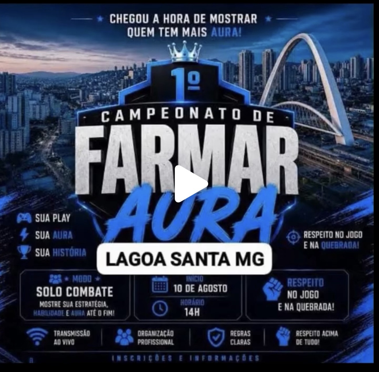 VÍDEO: Campeonato de “Farmar Aura” movimenta redes sociais e será realizado em Lagoa Santa