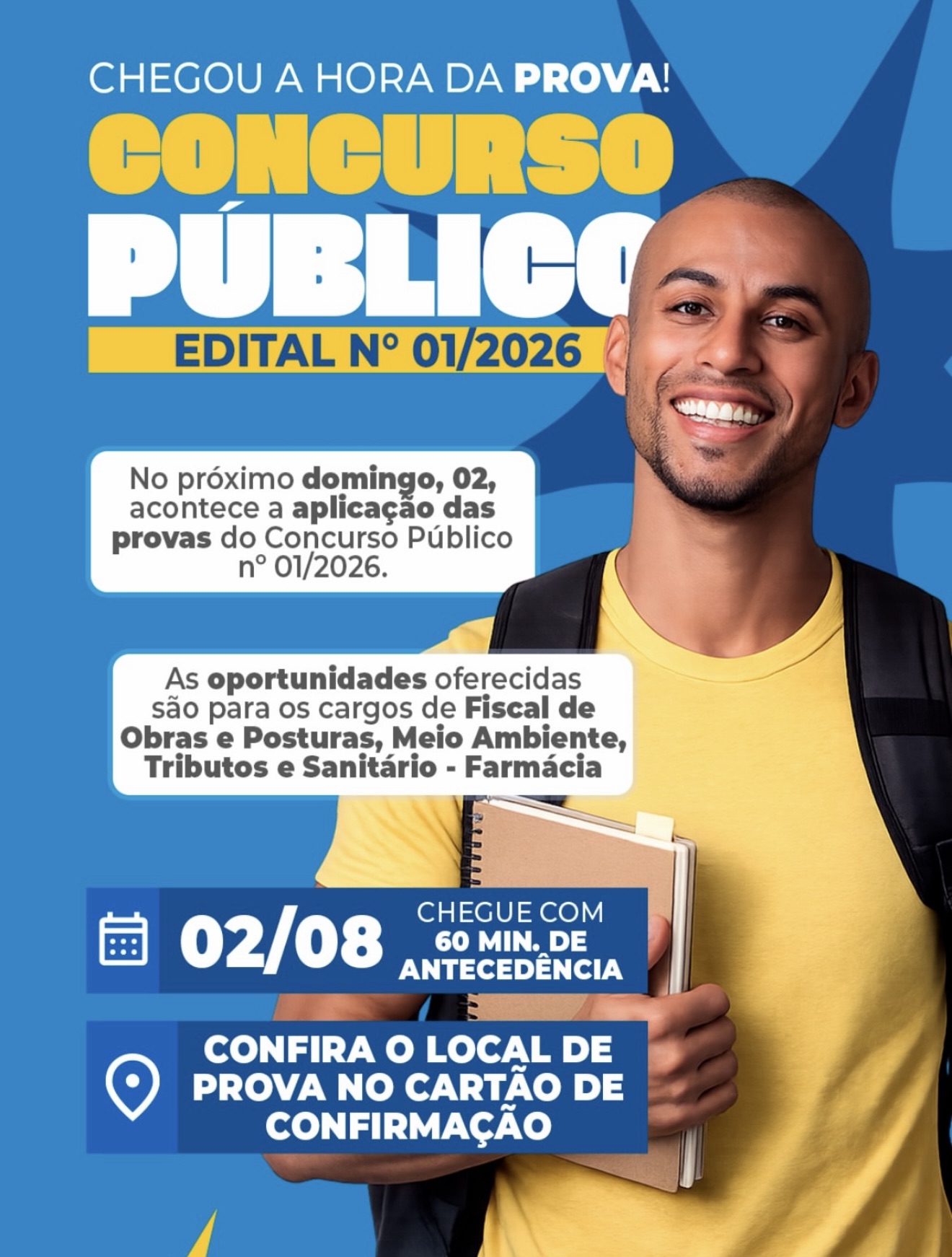 Concurso Público de Matozinhos terá provas neste domingo; veja orientações aos candidatos
