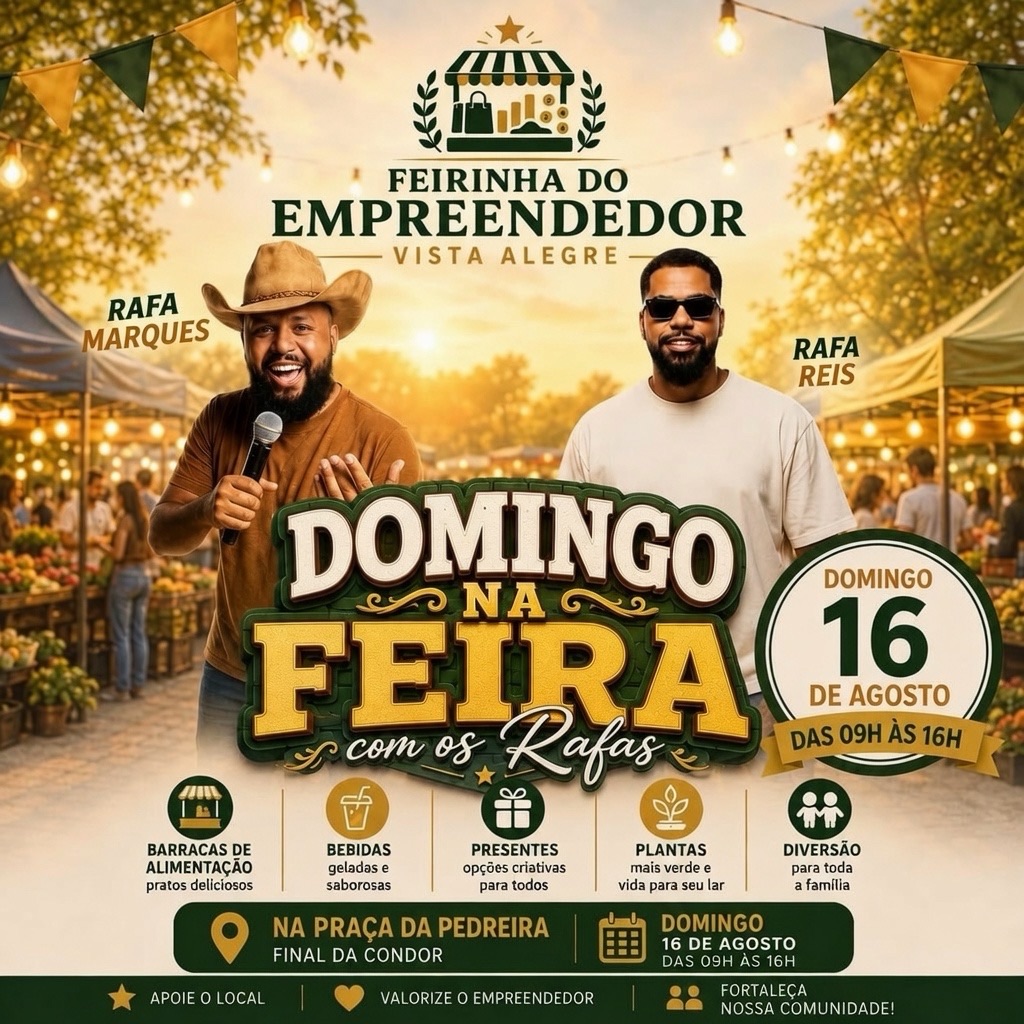Feirinha do Empreendedor movimenta Matozinhos neste domingo