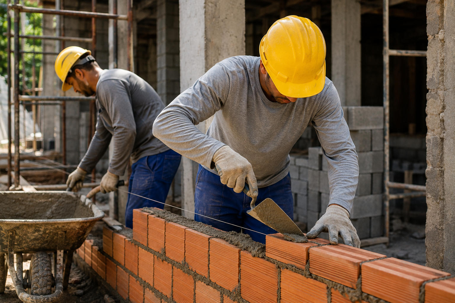 Emge Construtora abre vagas para pedreiro e ajudante de pedreiro em Pedro Leopoldo