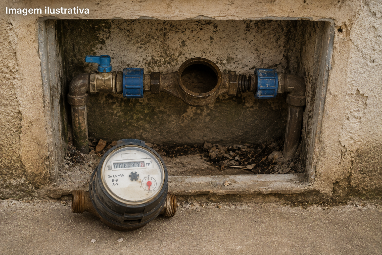 Furto de hidrômetro é registrado em Pedro Leopoldo