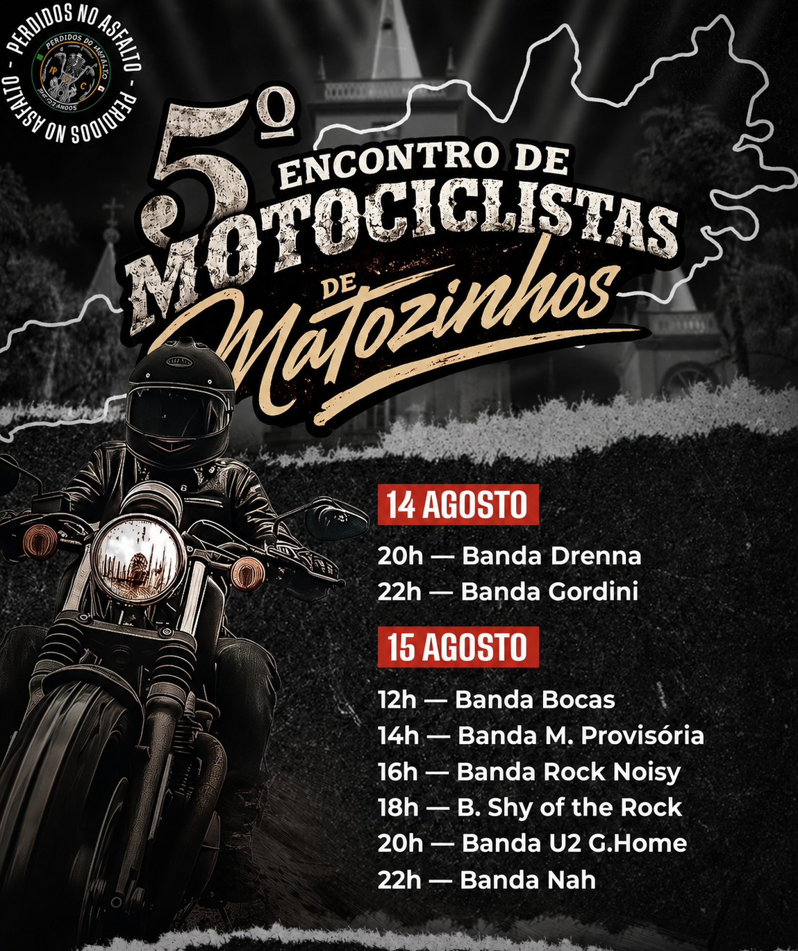Encontro de motociclistas movimenta Matozinhos neste sábado
