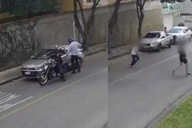 Mulher recupera carro roubado cinco minutos após assalto em BH