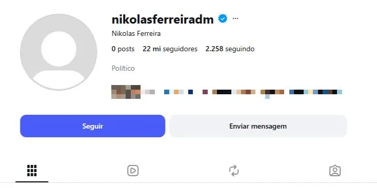 Publicações de Nikolas Ferreira desaparecem do Instagram