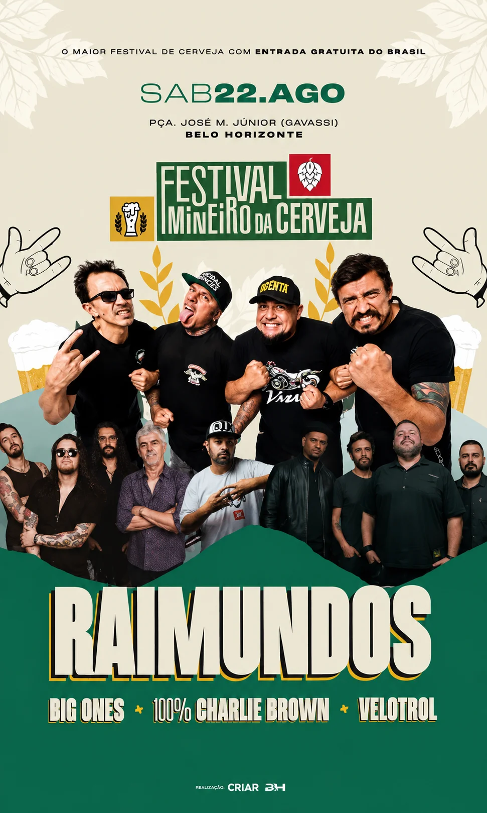 Raimundos lidera Festival Mineiro da Cerveja com 30 rótulos na Savassi, em BH