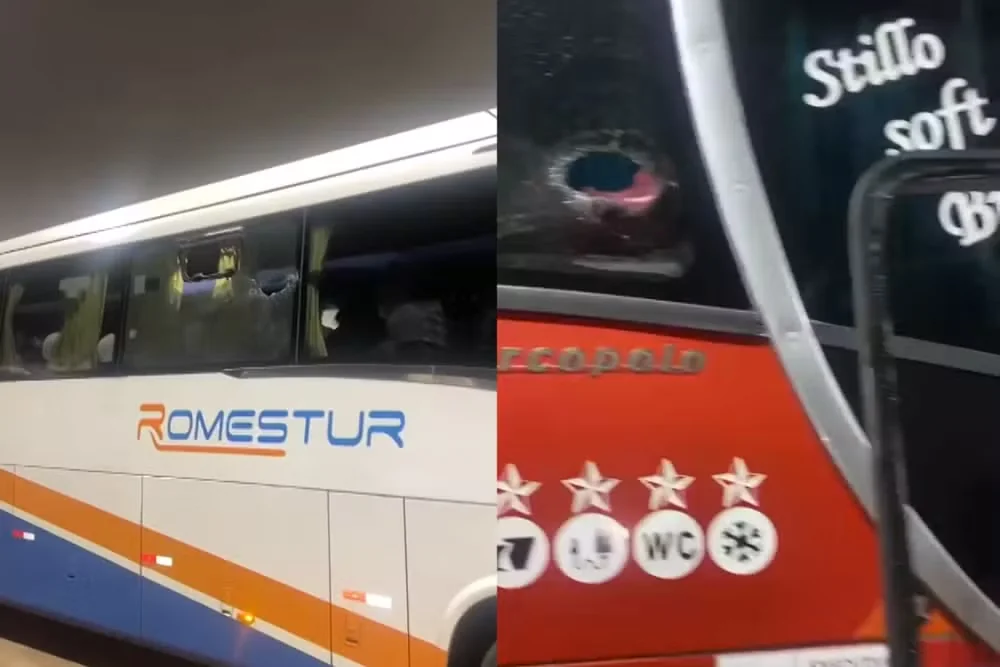 Ônibus de evangélicos são apedrejados na BR-040 após evento em BH