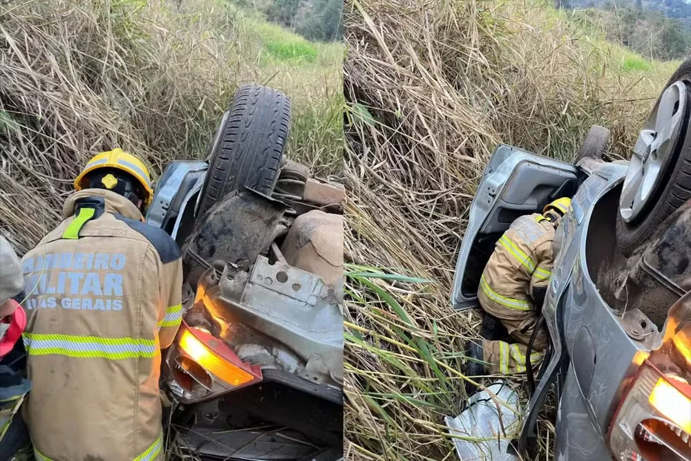 Jovem de 18 anos morre após carro cair em ribanceira na BR-381