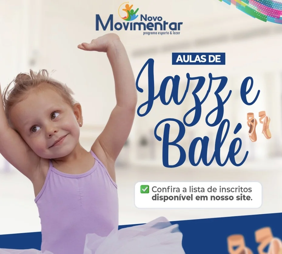 Matozinhos divulga resultado das aulas gratuitas de Jazz e Balé