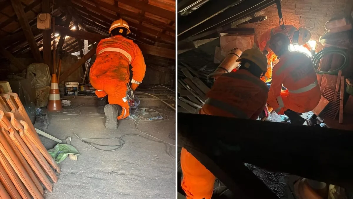 Explosão de maçarico deixa dois trabalhadores feridos dentro de caixa d’água em Sete Lagoas