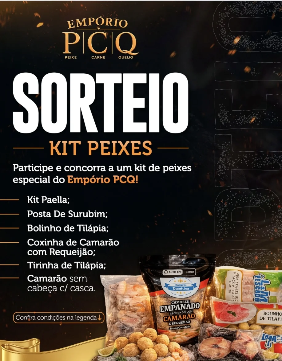 Sorteio de kit de peixes movimenta clientes em Matozinhos