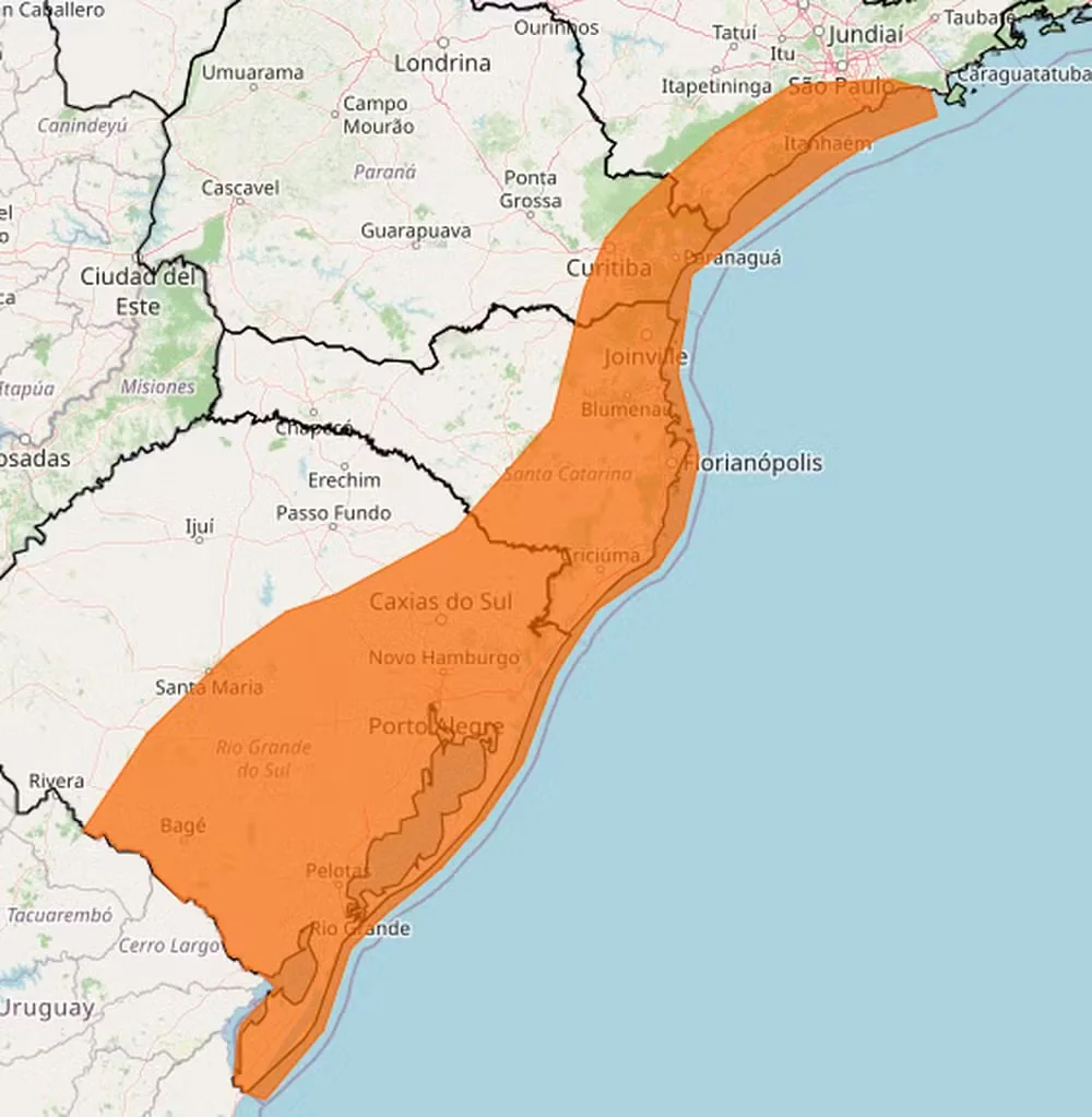 Inmet alerta para vendavais em Minas e outros 10 estados; ciclone pode virar ciclone-bomba