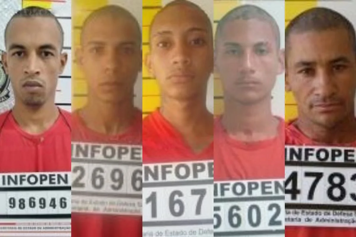 Cinco detentos seguem foragidos após fuga de presídio em Minas