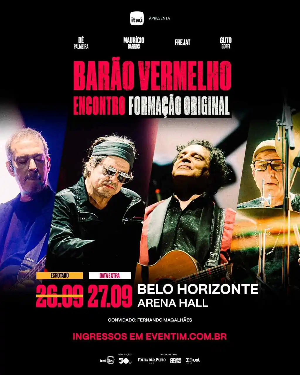 Barão Vermelho Encontro terá data extra em Belo Horizonte