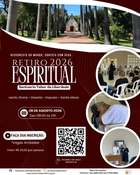 Santuário em Confins promove retiro espiritual neste sábado