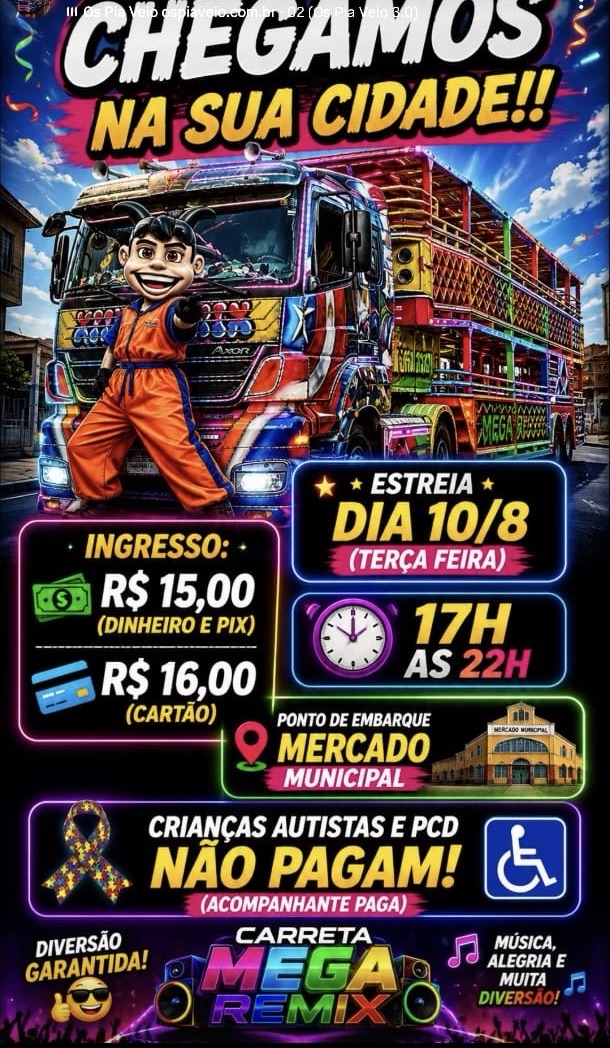 Carreta Mega Remix estreia nesta terça-feira em Matozinhos
