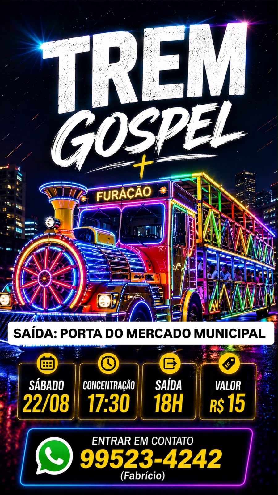 Trem Gospel acontece neste sábado em Matozinhos