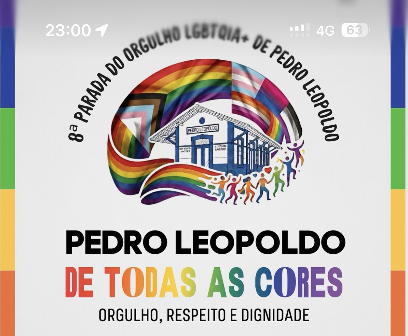 Pedro Leopoldo terá 8ª Parada do Orgulho LGBTQIA+