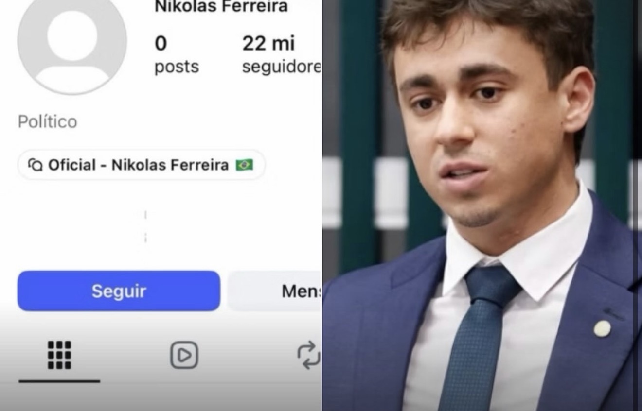 Perfil de Nikolas Ferreira aparece sem publicações no Instagram