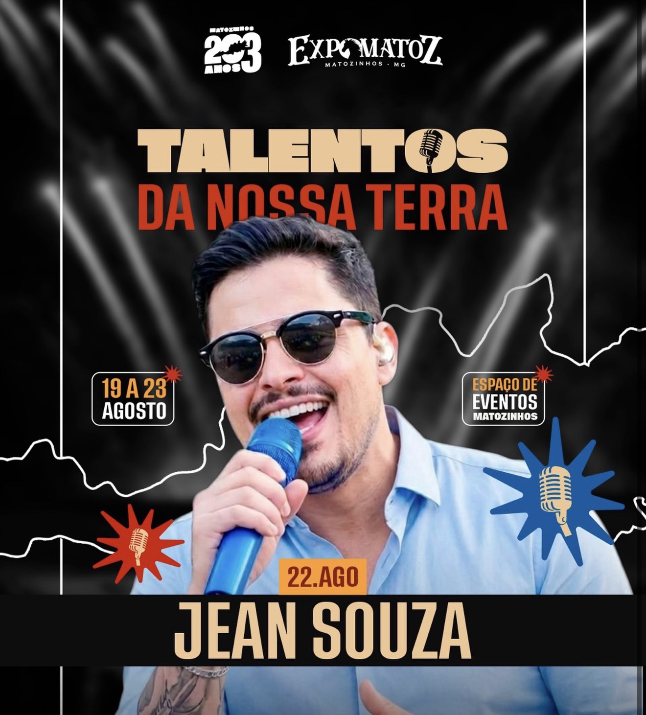 Jean Souza é atração da ExpoMatoz neste sábado