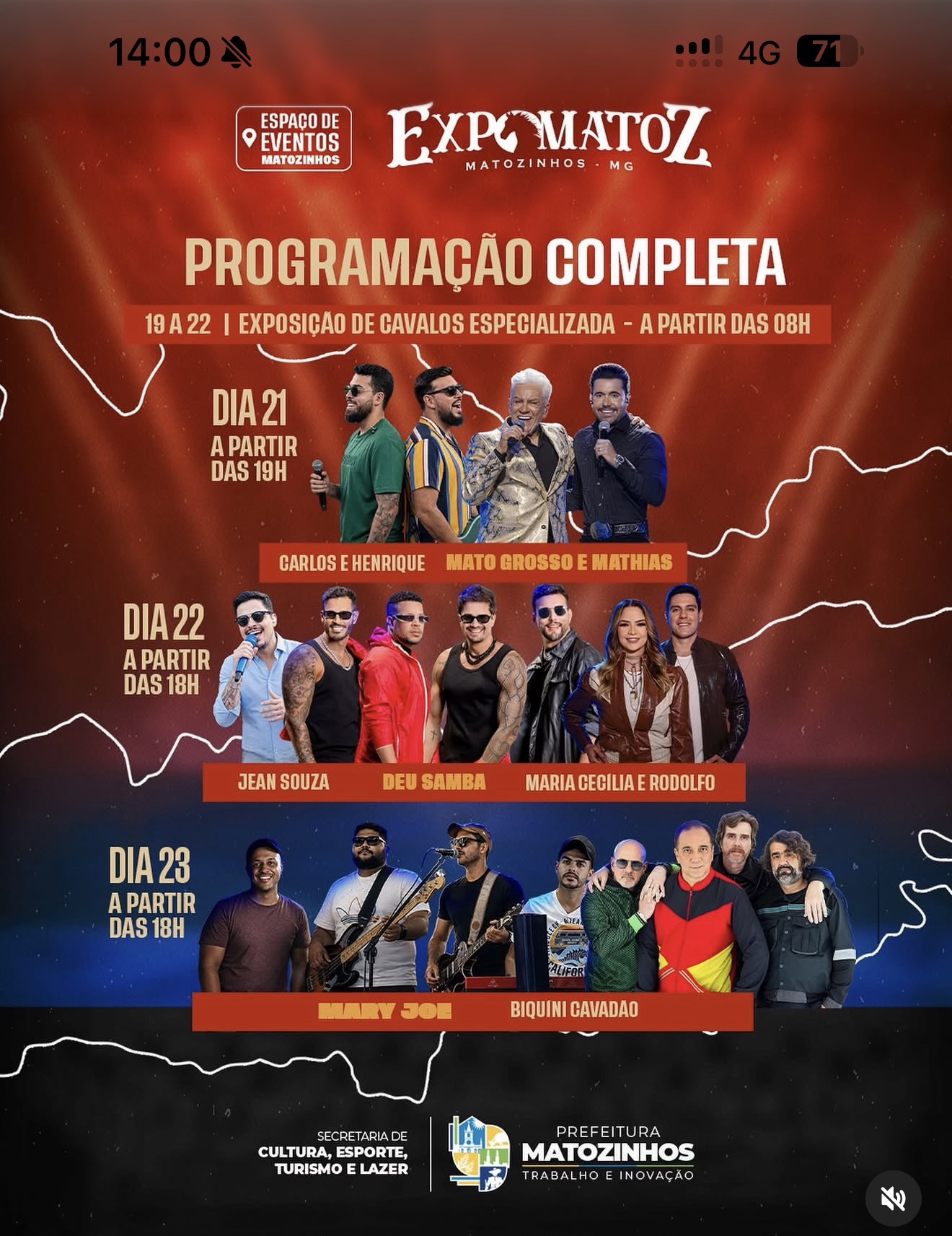 ExpoMatoz reúne grandes shows e exposição de cavalos em Matozinhos