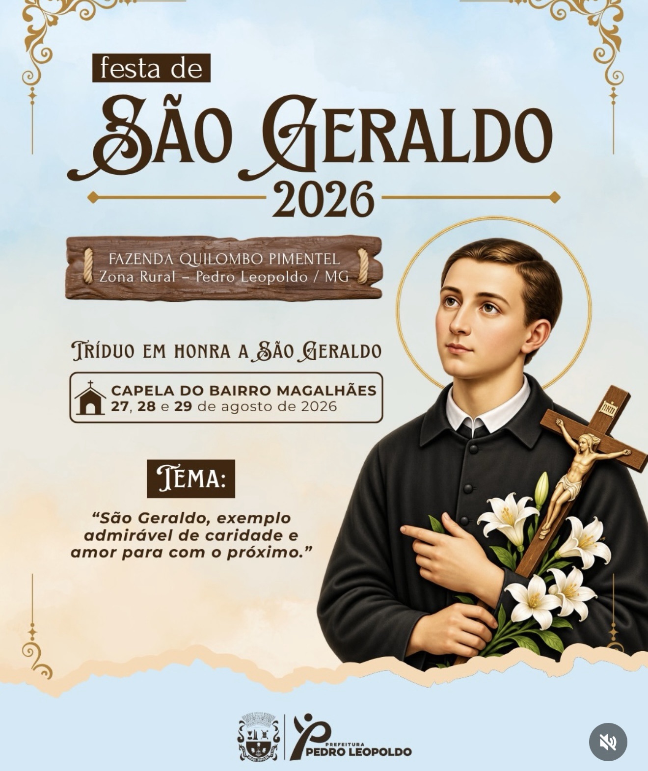 Festa de São Geraldo reúne comunidade em Pedro Leopoldo