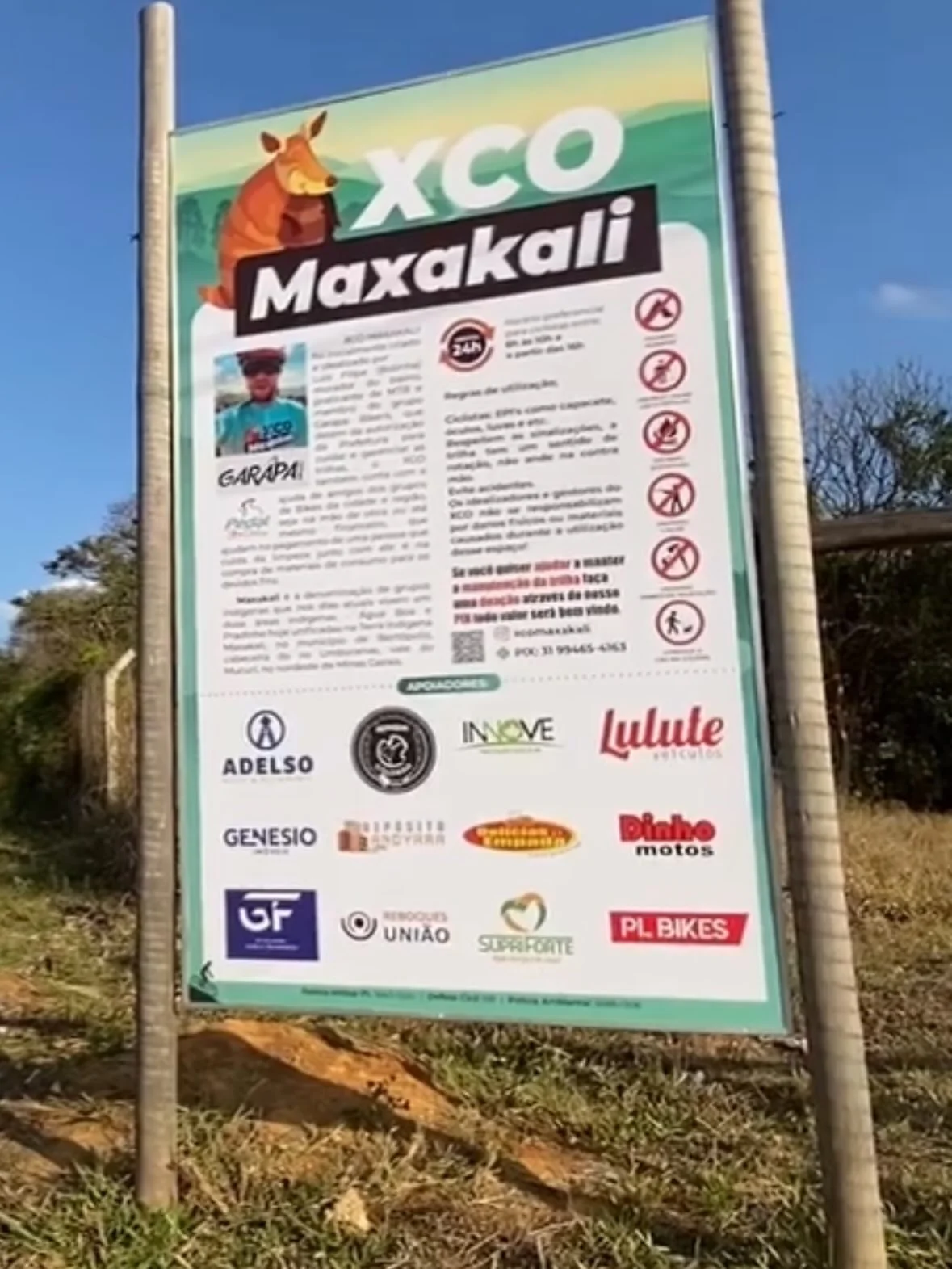 Parque Maxakali é reaberto para ciclistas em Pedro Leopoldo