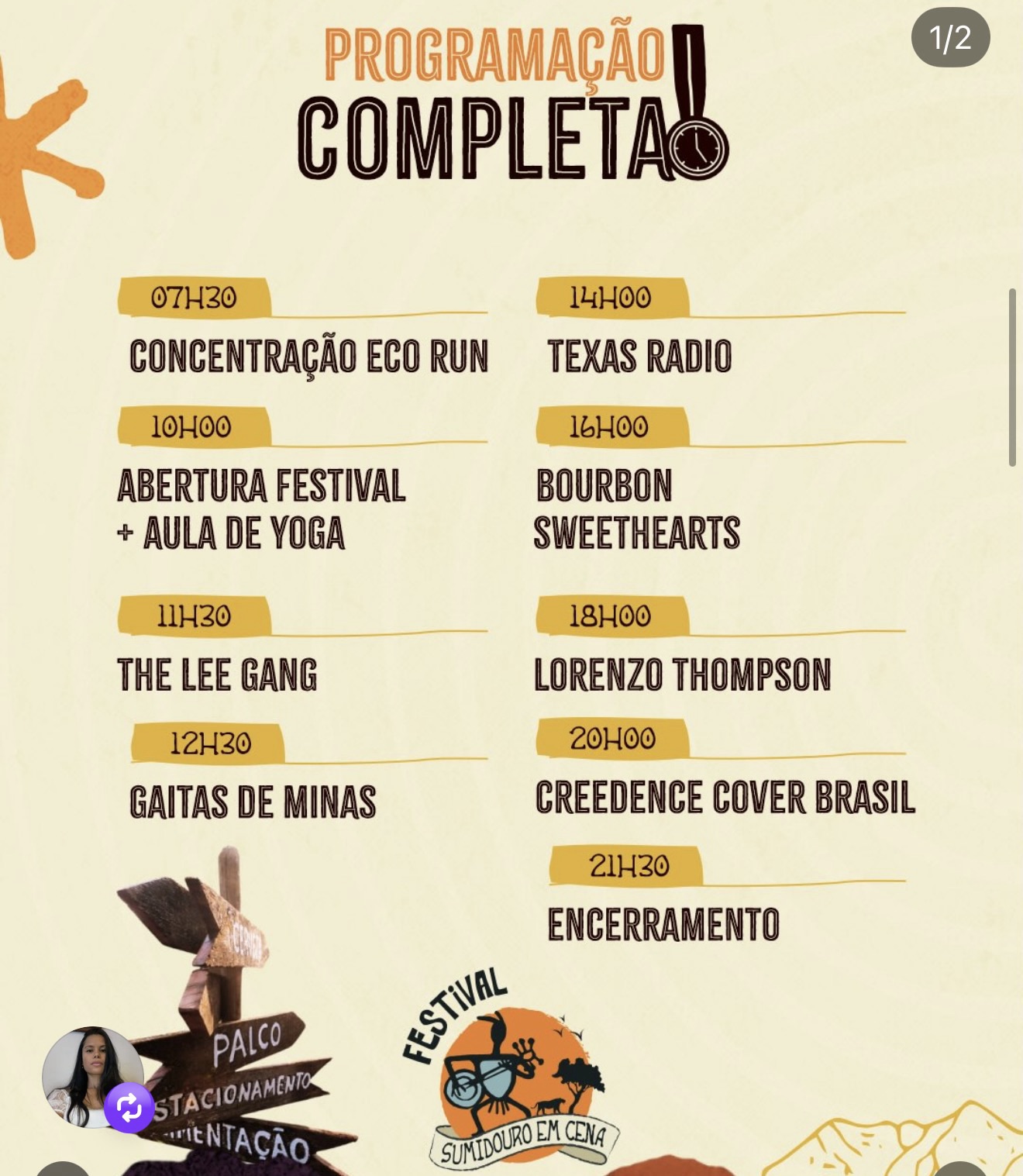 Festival Sumidouro em Cena divulga programação completa com shows, corrida e atividades ao ar livre