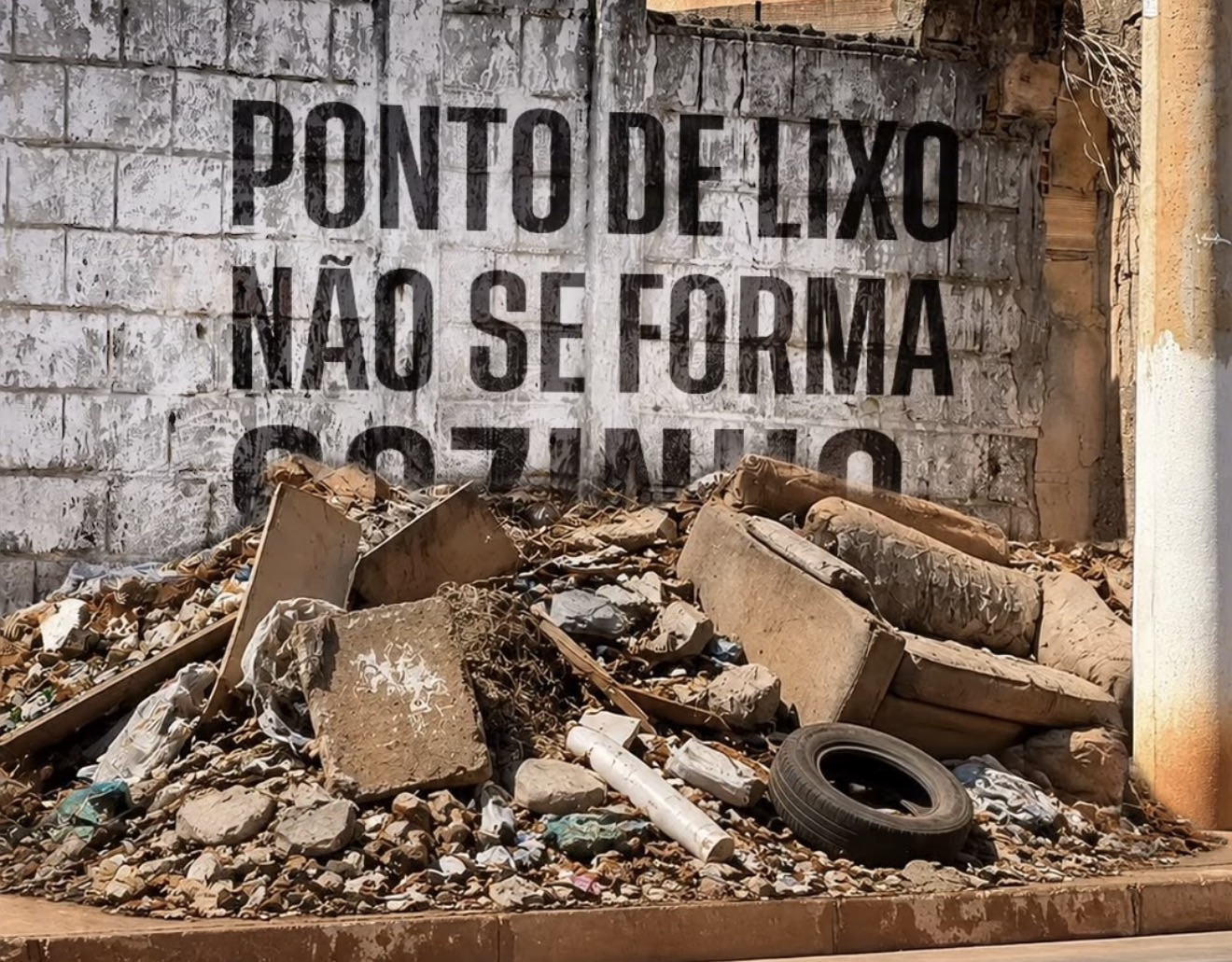 Matozinhos reforça orientação sobre descarte irregular de lixo e entulho