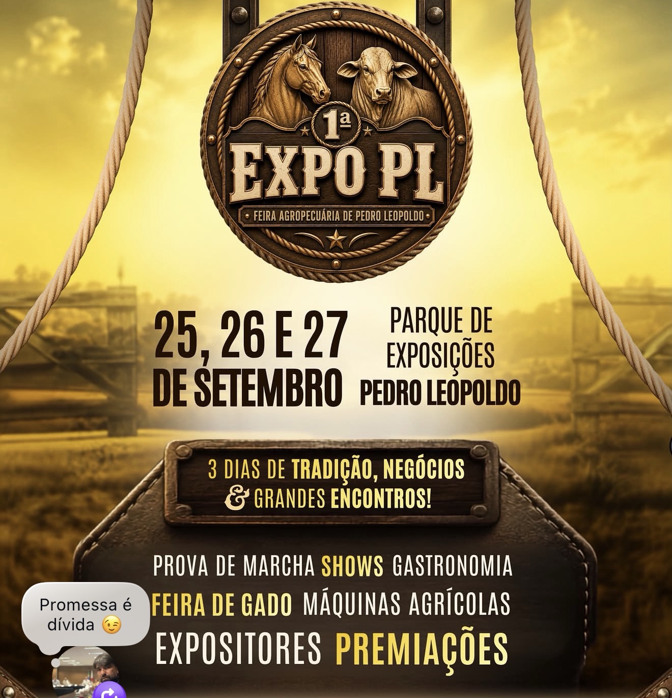 Expo PL confirma 1ª Feira Agropecuária em Pedro Leopoldo