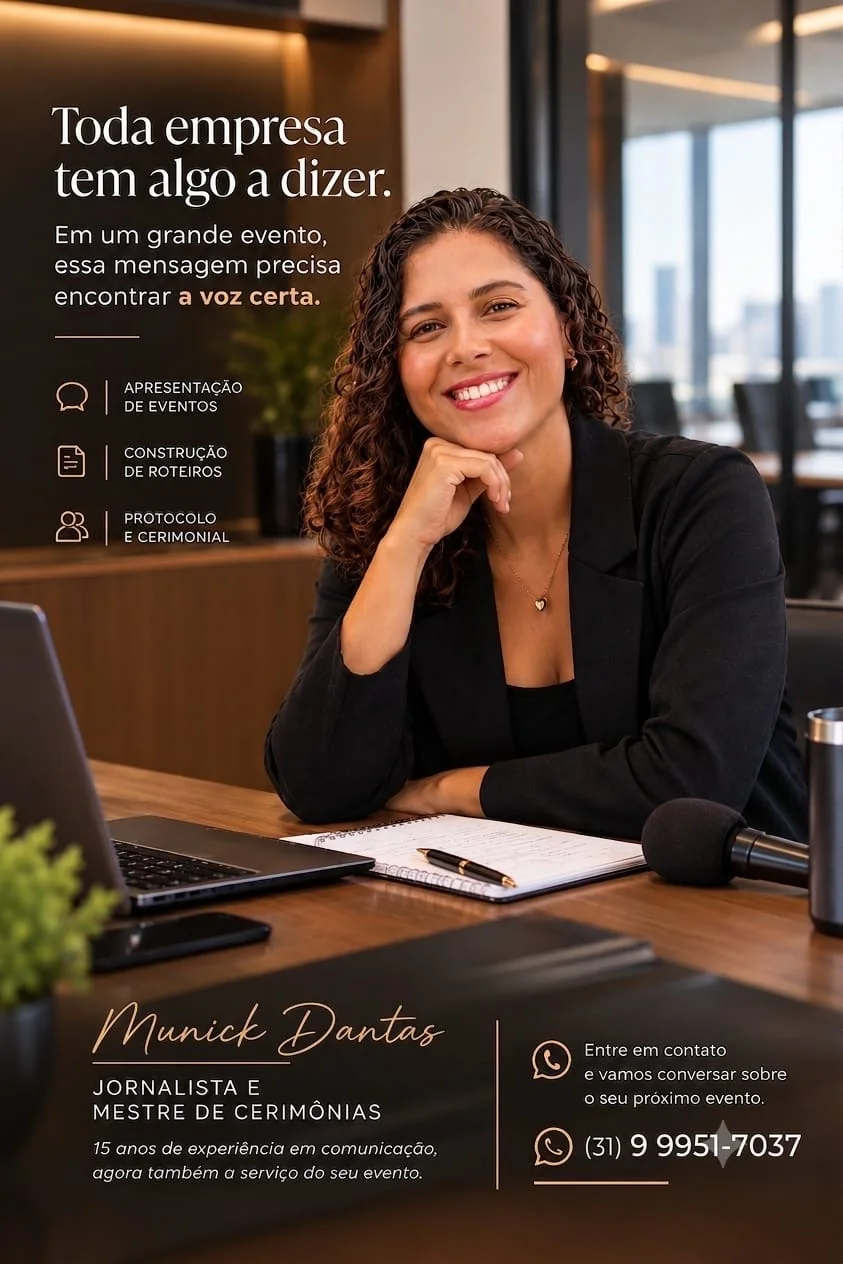 Mestre de cerimônias de Matozinhos une comunicação e experiência para conduzir eventos; entre em contato