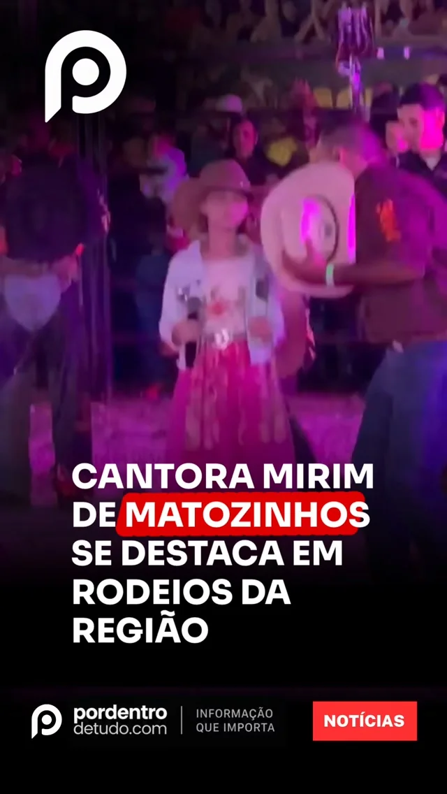 Cantora mirim de Matozinhos se destaca ao cantar o hino no Rodeio de Santa Luzia