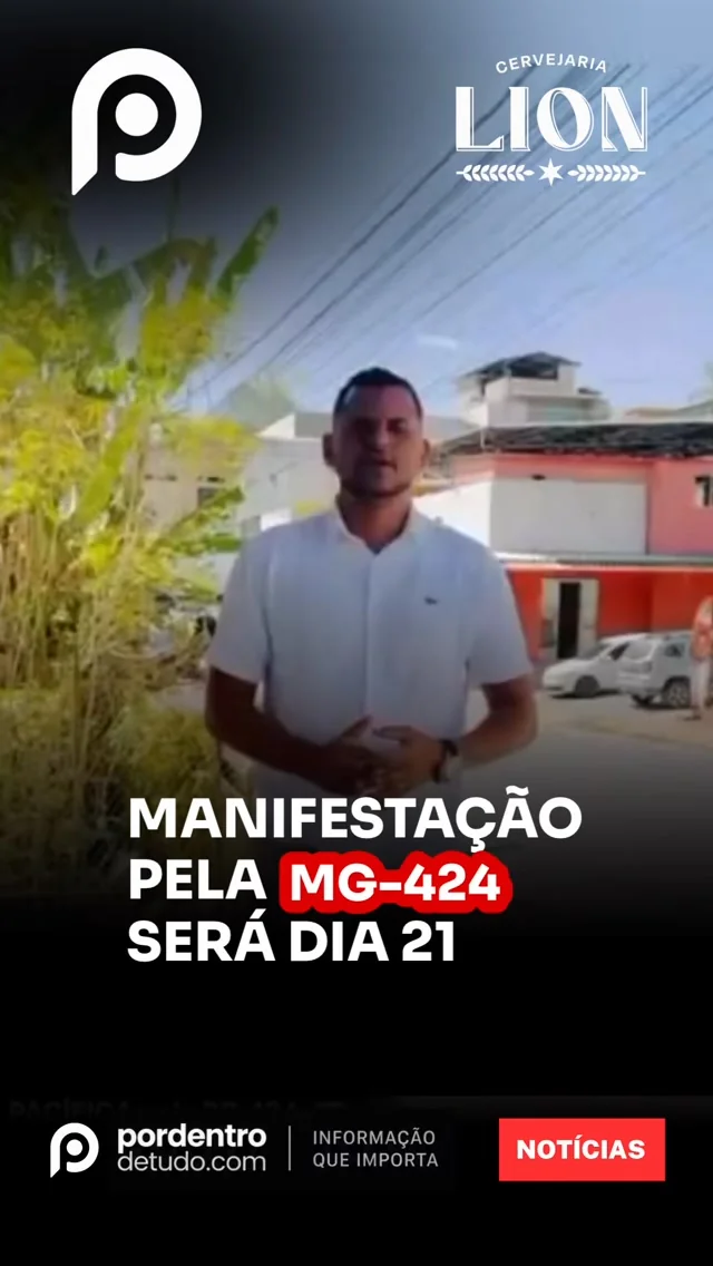 VÍDEO: Manifestação pela MG-424 é marcada para setembro