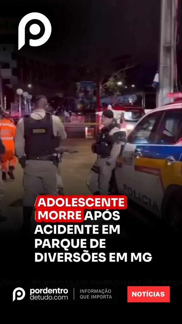 VÍDEO: Adolescente de 11 anos morre após acidente em brinquedo de parque de diversões em MG
