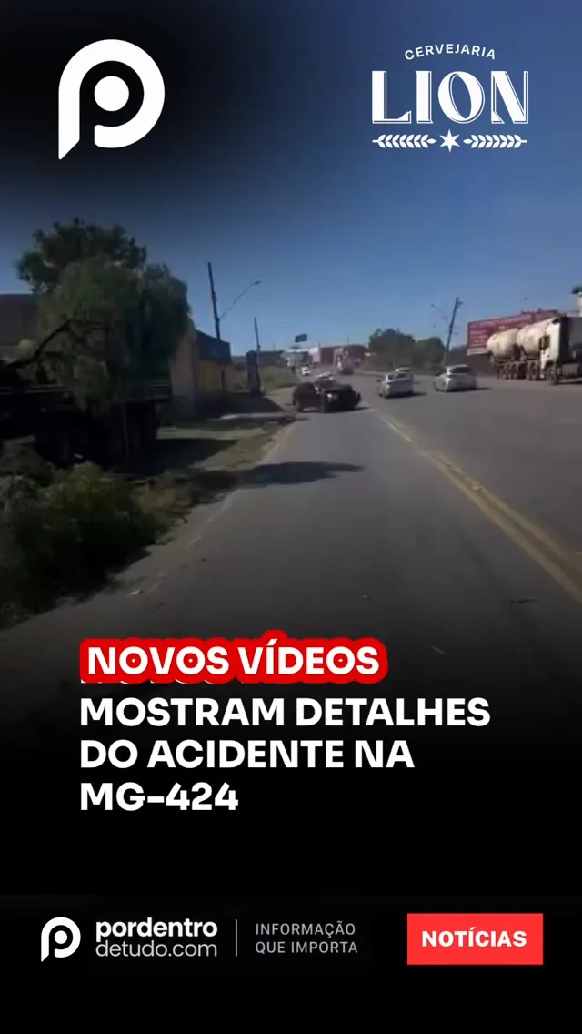 Novo vídeo mostra impacto de acidente na MG-424