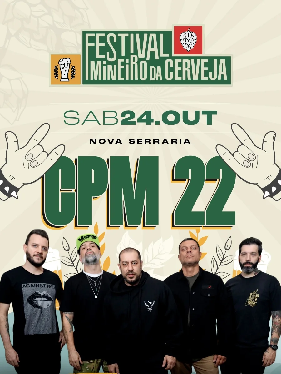 CPM 22 leva rock ao Festival Mineiro da Cerveja em BH