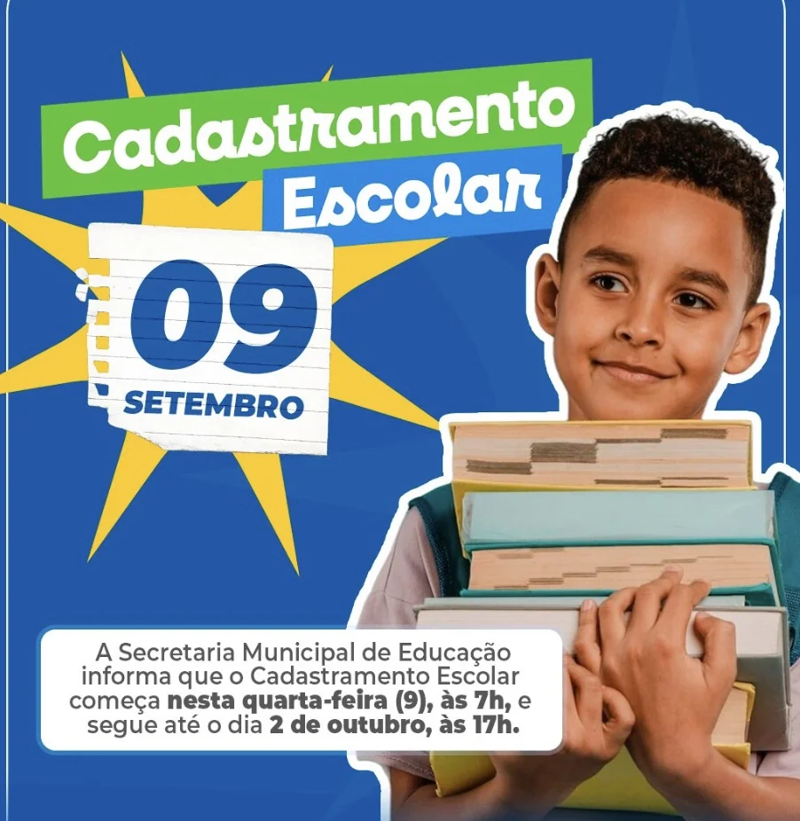 Cadastramento Escolar 2027 começa nesta quarta-feira em Matozinhos