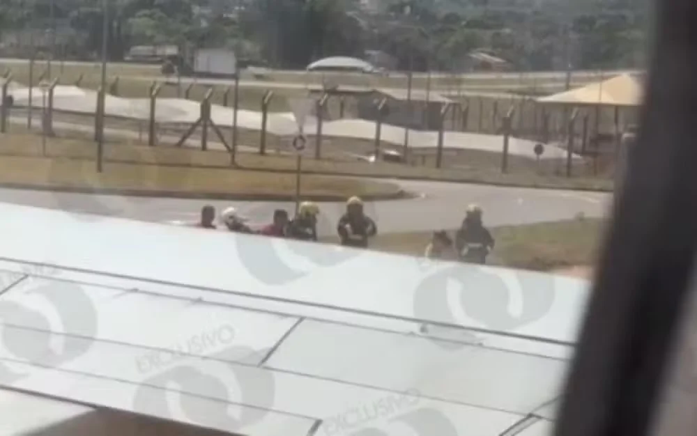 Avião faz pouso de emergência após decolagem