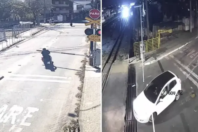 Pedro Leopoldo e Prudente de Morais estão no topo de imprudências em cruzamentos de trem