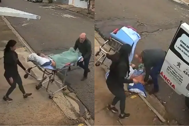 Morre mulher com câncer que caiu de maca durante transporte para ambulância em MG