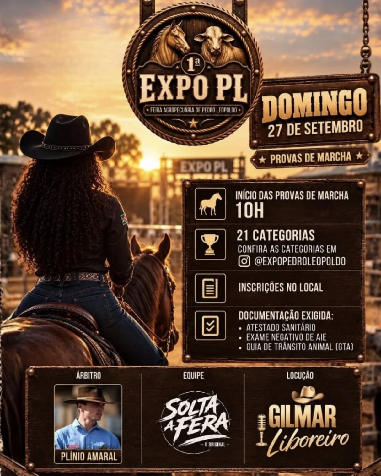 1ª Expo PL tem provas de marcha neste domingo em Pedro Leopoldo