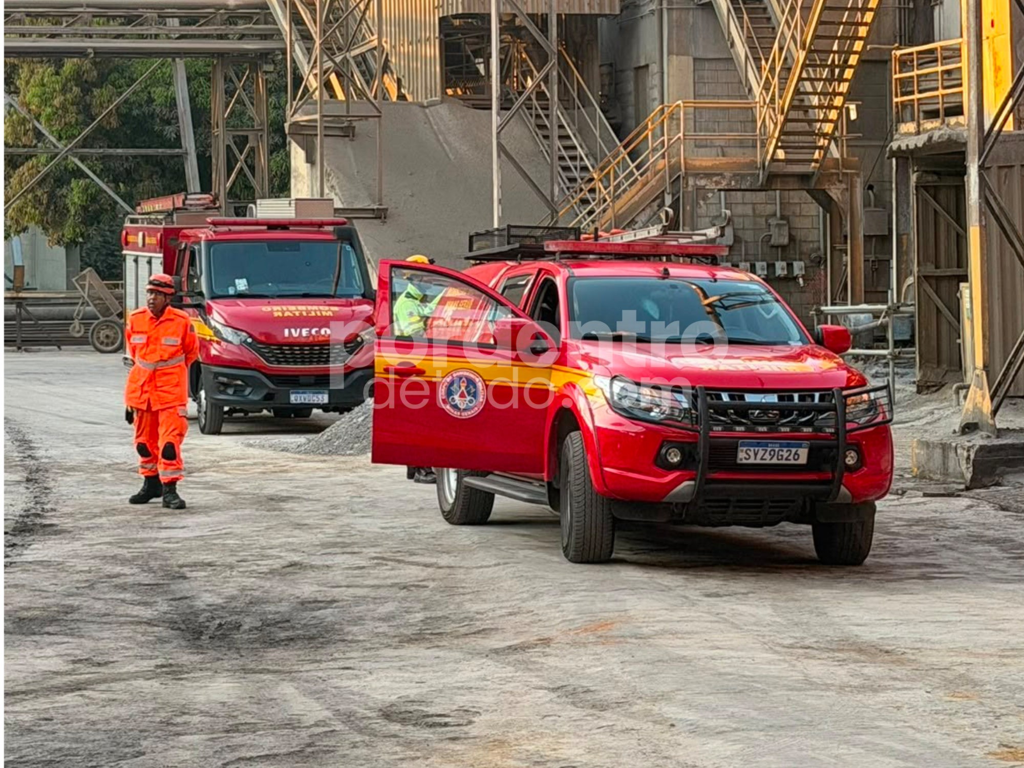ATUALIZAÇÃO E FOTOS: Peça de metal se solta e mata trabalhador na CSN em Pedro Leopoldo