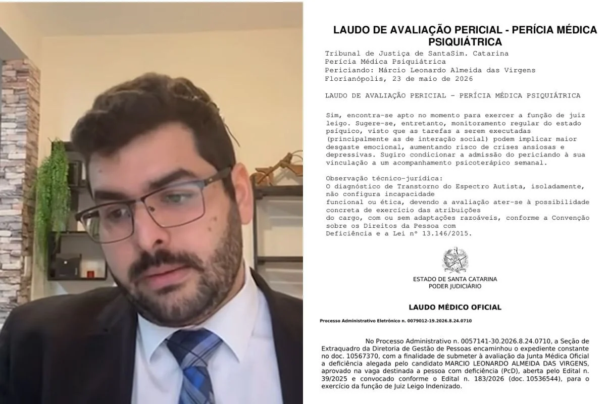 Advogado autista tem candidatura a juiz barrada por tribunal em concurso