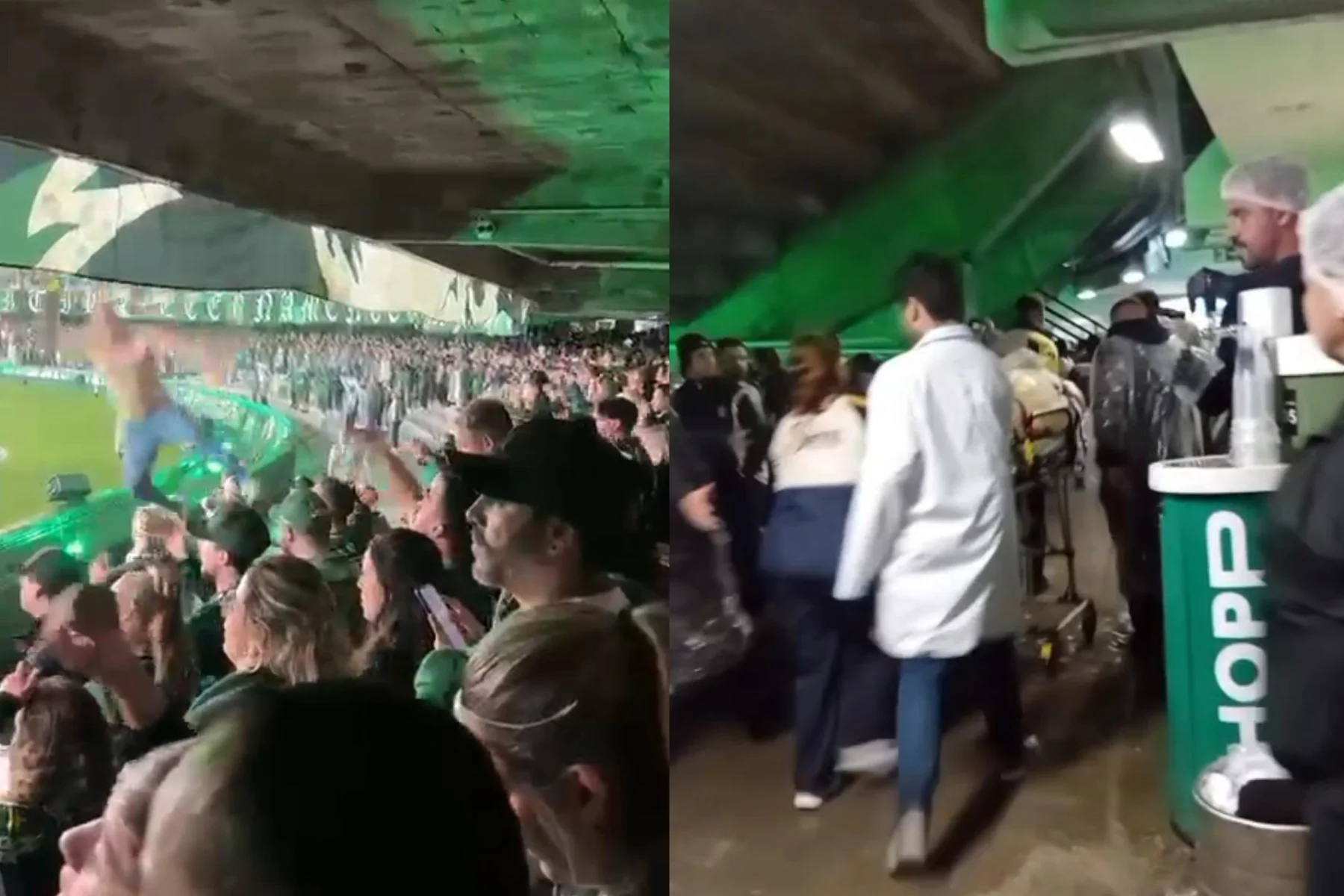 Torcedor cai de arquibancada superior do Couto Pereira durante clássico em Curitiba